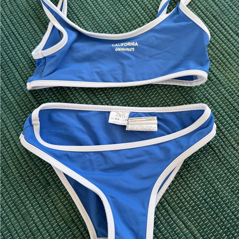 Zara Blue and White Swimwear